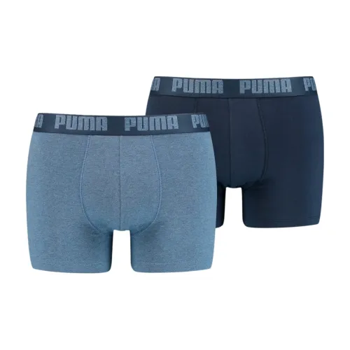 PUMA Basic Men's Boxers 2 Pack Underpants Men's 2 Pack Denim Blue