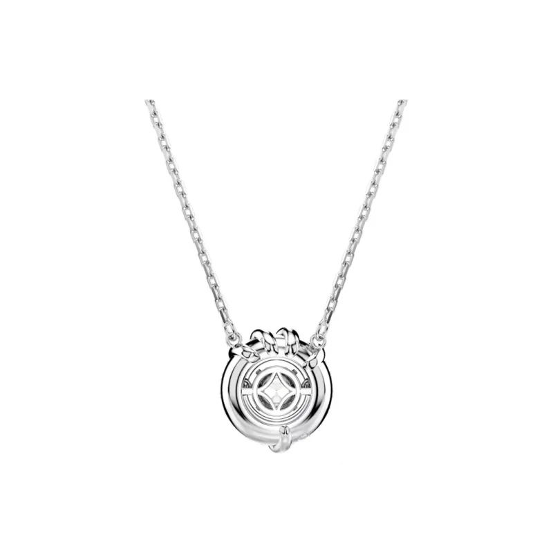 Swarovski DRAGON & PHOENIX Cubic Zirconia Rhodium-Plated Necklaces Women's Silver-1