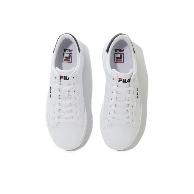 FILA Coat Deluxe Abrasion Resistant Low Top Skateboard Shoes Unisex White Korean Style-3