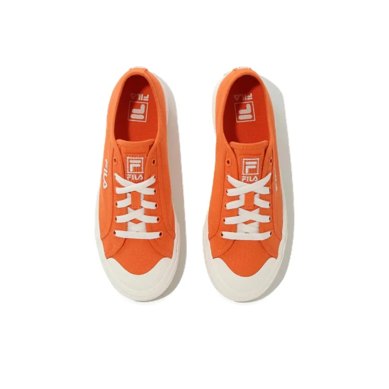 FILA Classic Kicks B V2 Wear resistant And Lightweight Low Top Canvas Shoes Unisex Orange-3