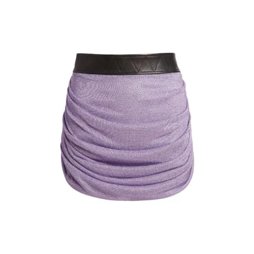 KHAITE Casual Short Skirts Women's Purple