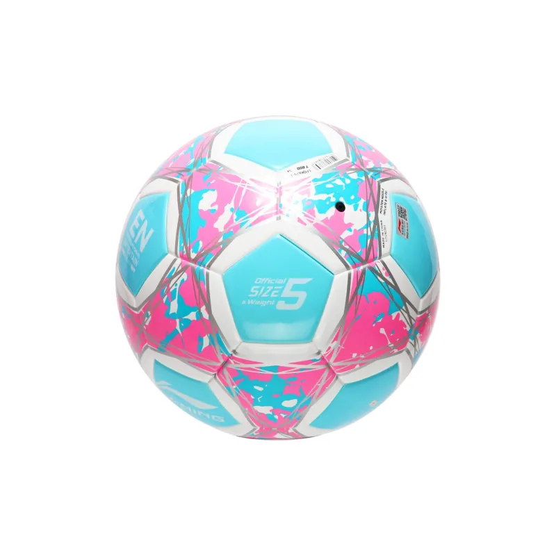 LiNing Size 4 5 Size Soccer TPU Machine Stitched Soccer Ball Unisex Light Blue Pink-24
