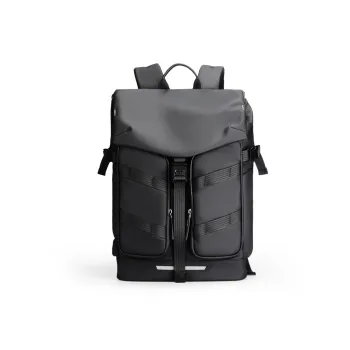 MARK RYDEN Oxford Large Capacity Travel Individual Trendy Double Shoulder Backpack Regular Men's Elegant Black