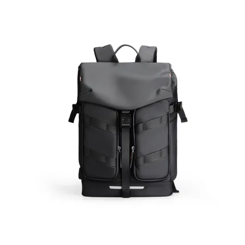 MARK RYDEN Oxford Large Capacity Travel Individual Trendy Double Shoulder Backpack Regular Men's Elegant Black