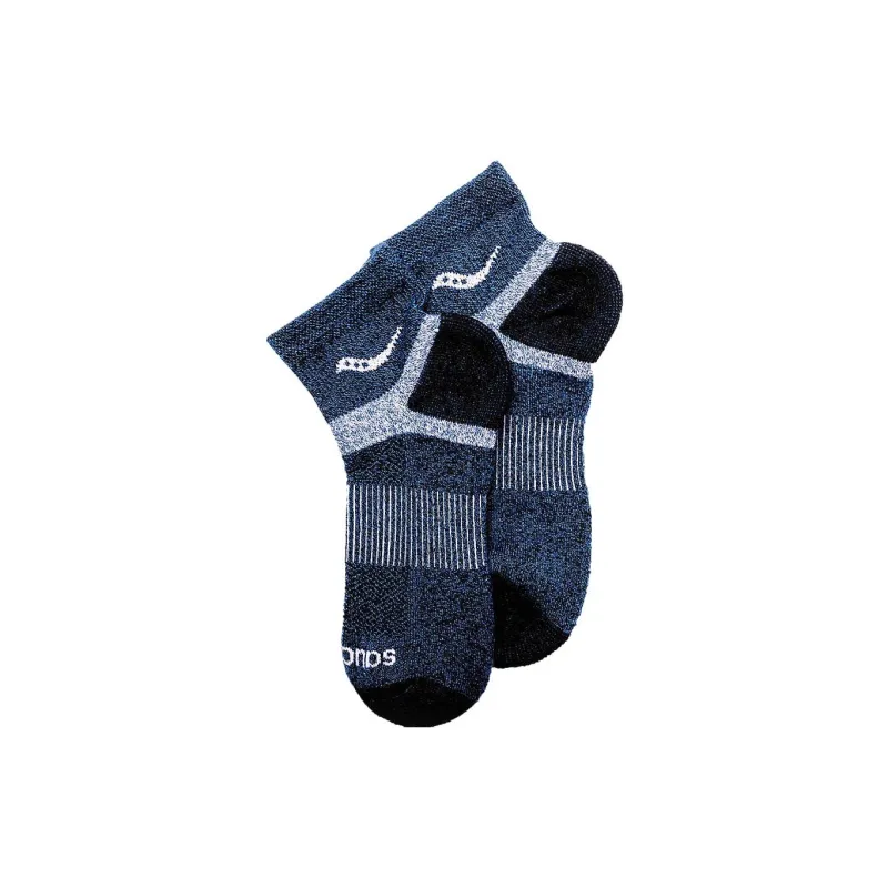 Saucony Inferno Merino Wool Blend Quarter 3-Pack Sock Ankle Socks Women's 3 Pack-1