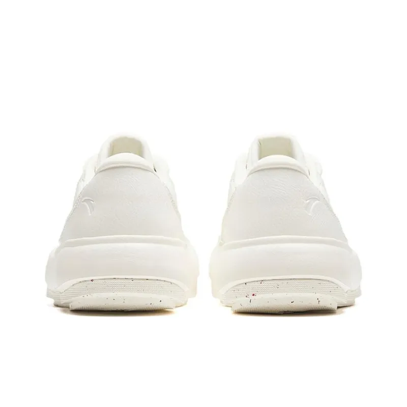 Anta Donut Abrasion Resistant Breathable Low Top Skateboard Shoes Women's Beige-3