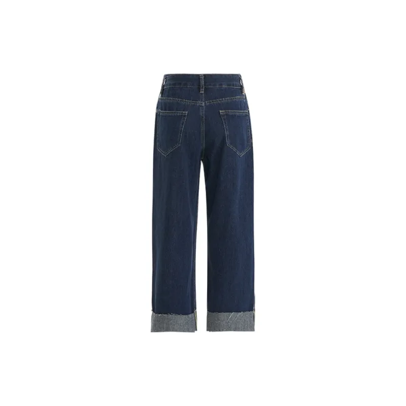 Wen Shan Jeans Women's Dark Blue-1
