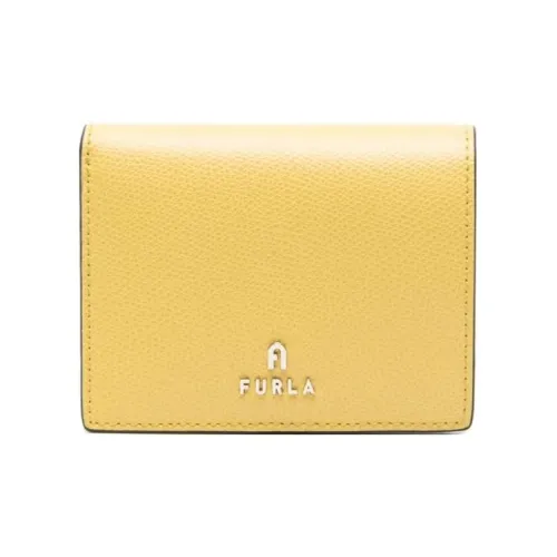Furla Leather Wallet Women's Canary Yellow