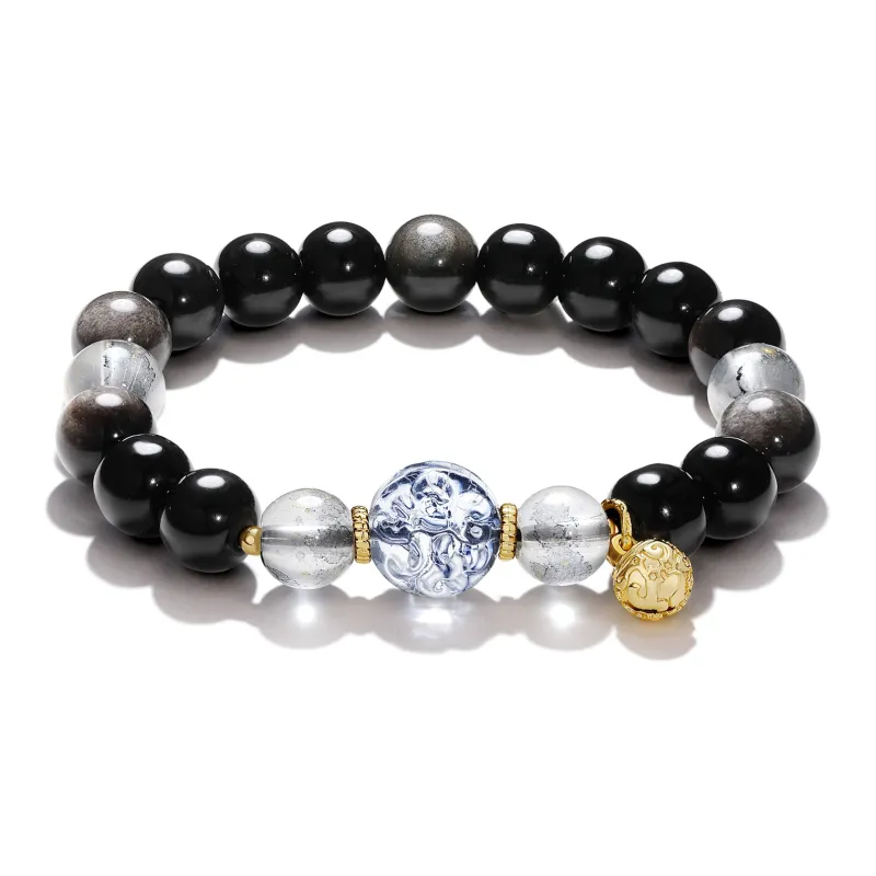 LEONAJ Colored Glaze Jade Bracelets Unisex-0