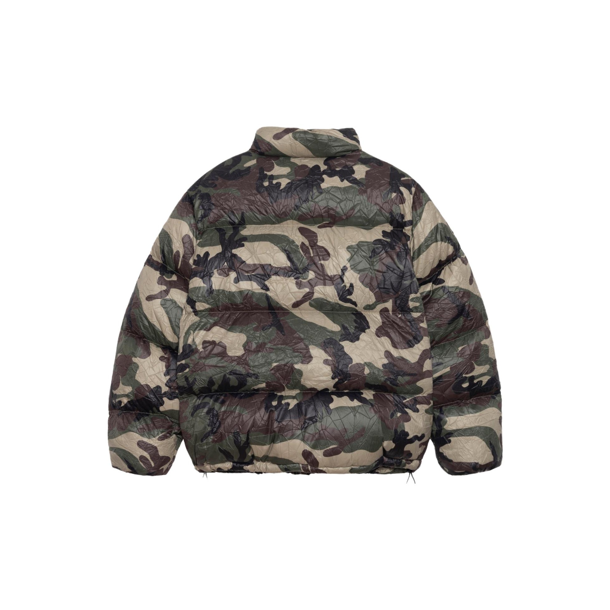 Stussy Wrinkled Nylon Down Puffer Jacket - POIZON