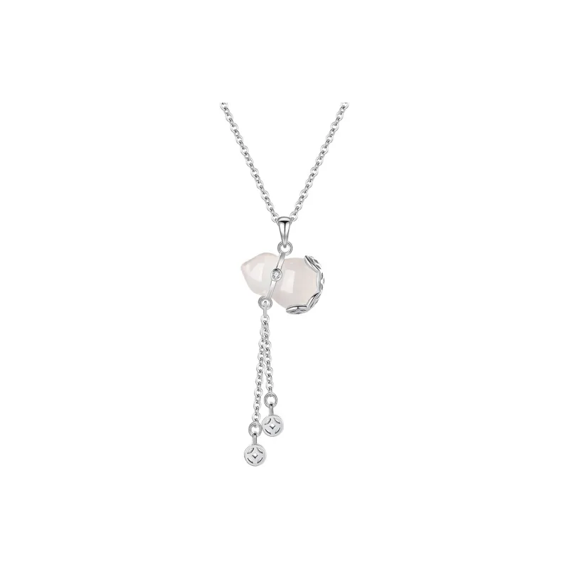 Treasure Flaws Chalcedony Jade Necklaces Women's-2
