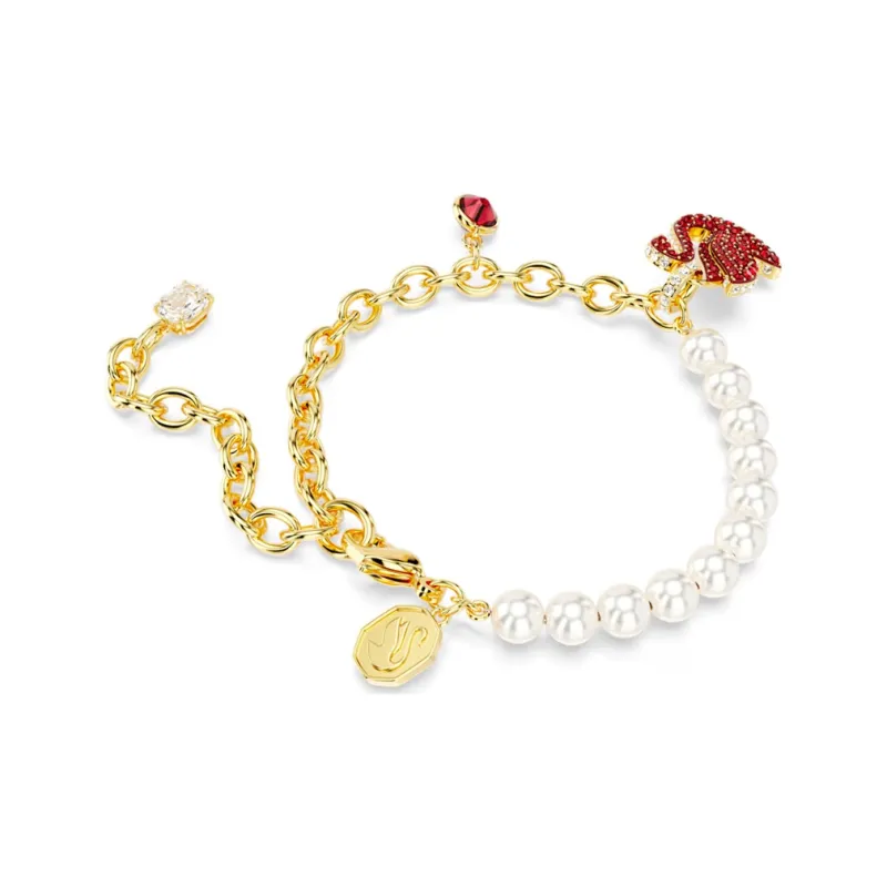 Swarovski Cubic Zirconia Faux Crystal Gold-Tone Plated Bracelets Women's Multicolor-3