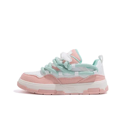 HUANQIU Low Top Skateboard Shoes Women's Pink