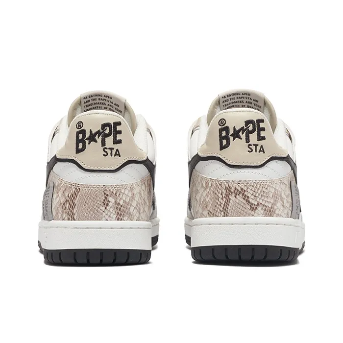 BAPE A BATHING APE Sk8 Sta #1 Black Snakeskin-1