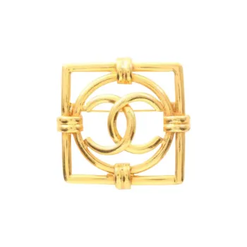 CHANEL 1986 1988 Interlocking Cc Brooch
