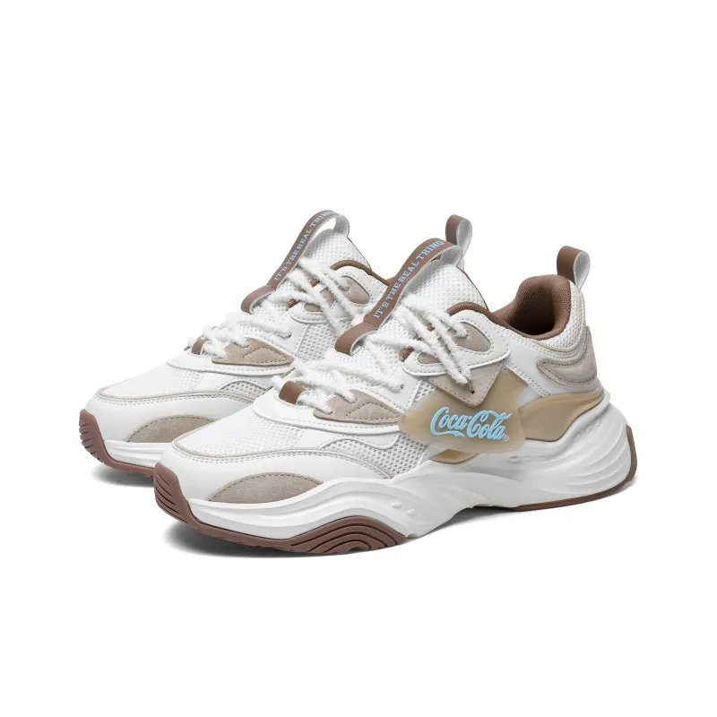 Coca Cola Wear Resistant Height Increasing Low Top Chunky Sneakers Unisex-14