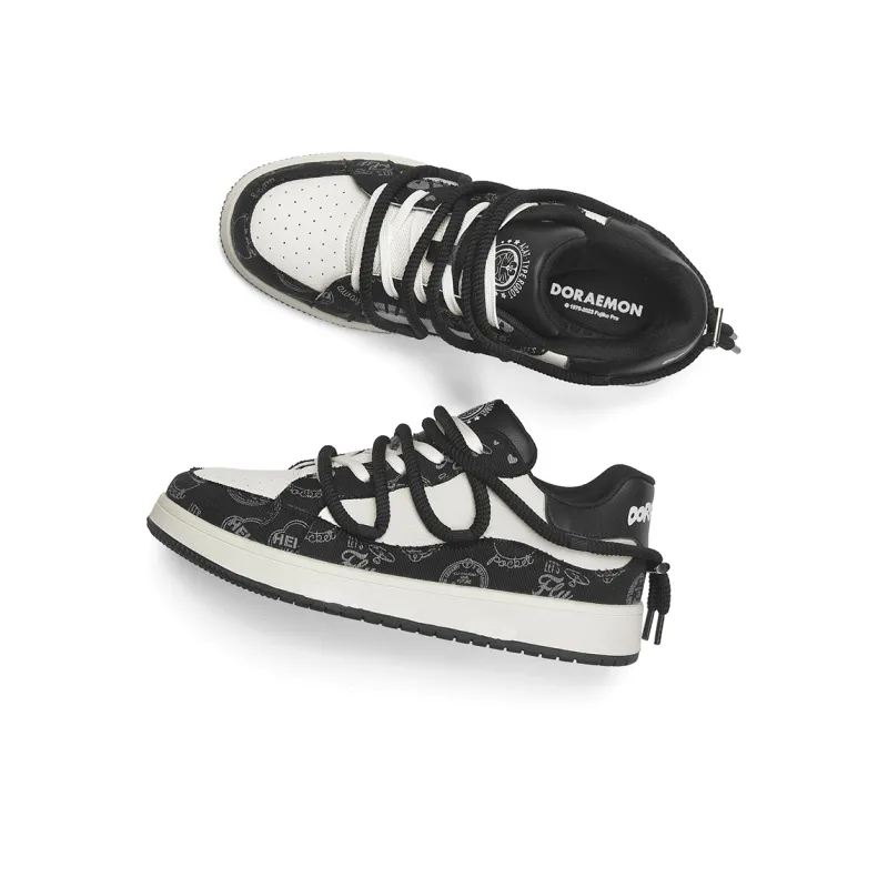 DoraemonA Box Limited Edition Puffy Shoes Low-Top Skateboard Shoes Unisex-55