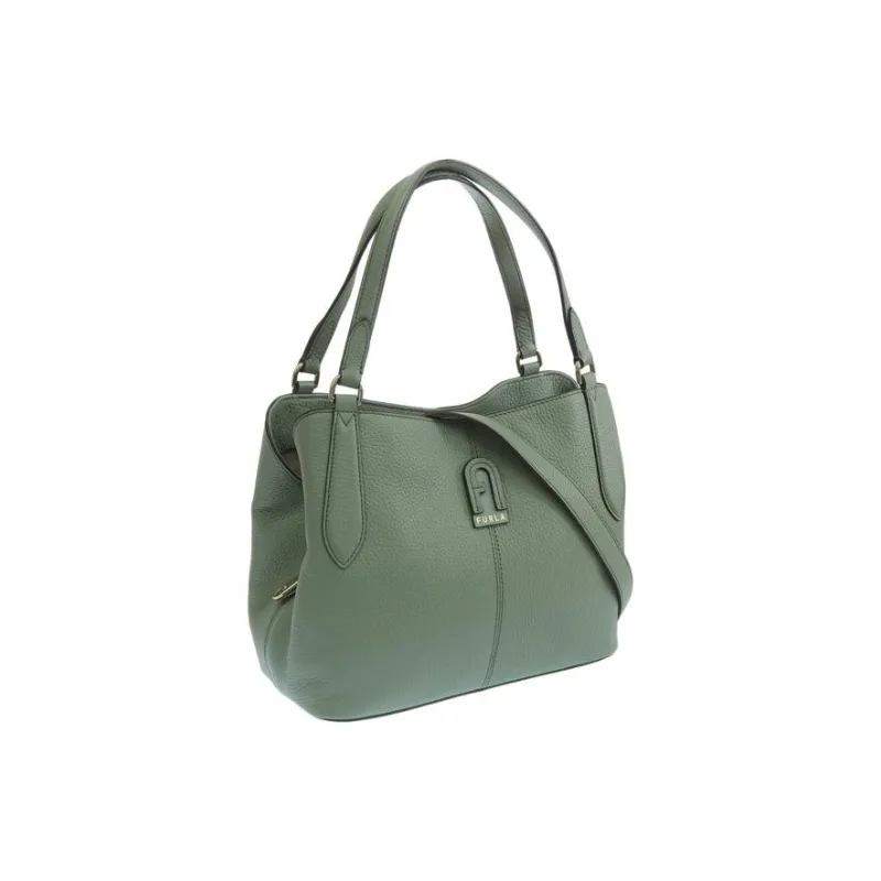 Furla Leather Tote Bag, Shopping Bag, Shoulder Bag, Handbag Women's Green-1