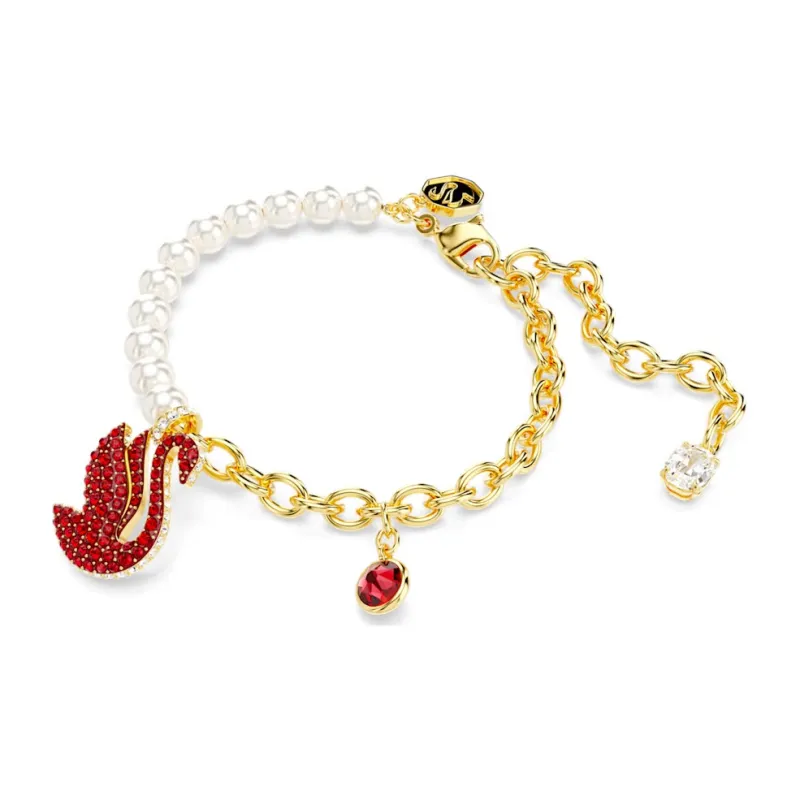 Swarovski Cubic Zirconia Faux Crystal Gold-Tone Plated Bracelets Women's Multicolor-1