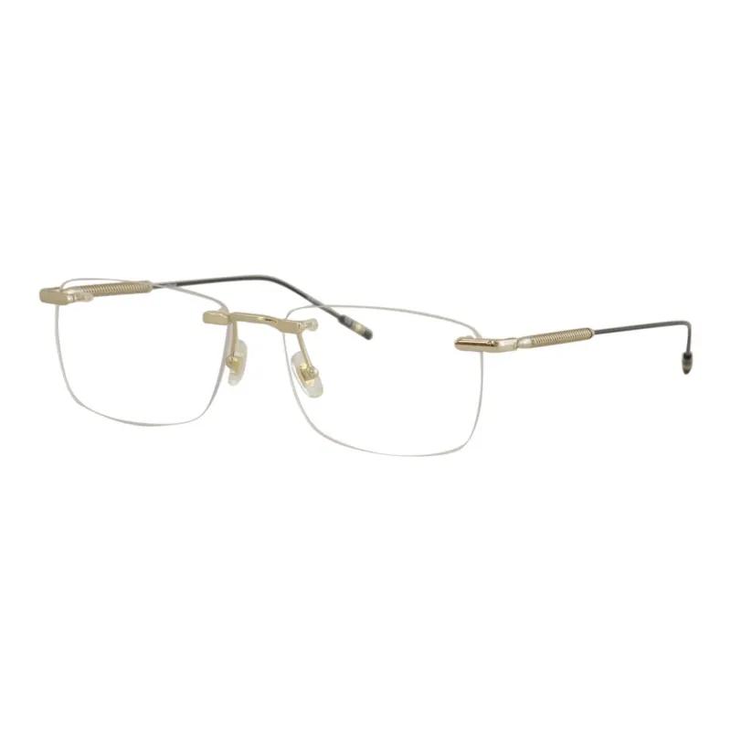 MONTBLANC Square Eyeglass Frames Men's Gold-0