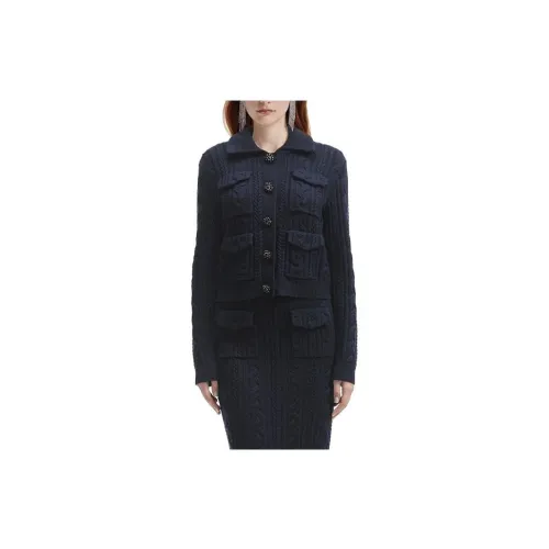 Self-portrait Knitwear Women's Navy Blue