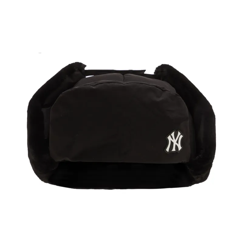 MLB New York Yankees Polyester Trapper Hat Earflap Hat Unisex Black-0