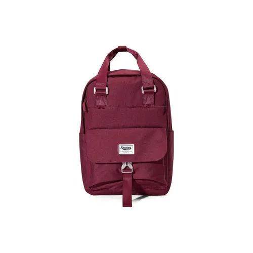Skechers Fabric Backpack Large Size Unisex Saddle Red