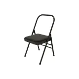 Black Fabric Surface Single Chair[25 Tube Diameter/1.5 Wall Thickness]