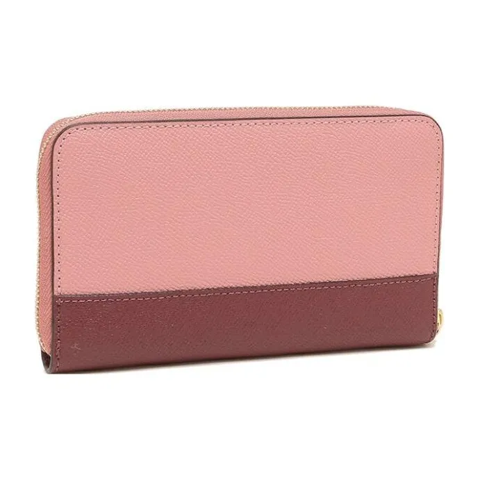 COACH Leather Wallet Medium Size Unisex Light Blush Multicolor-2