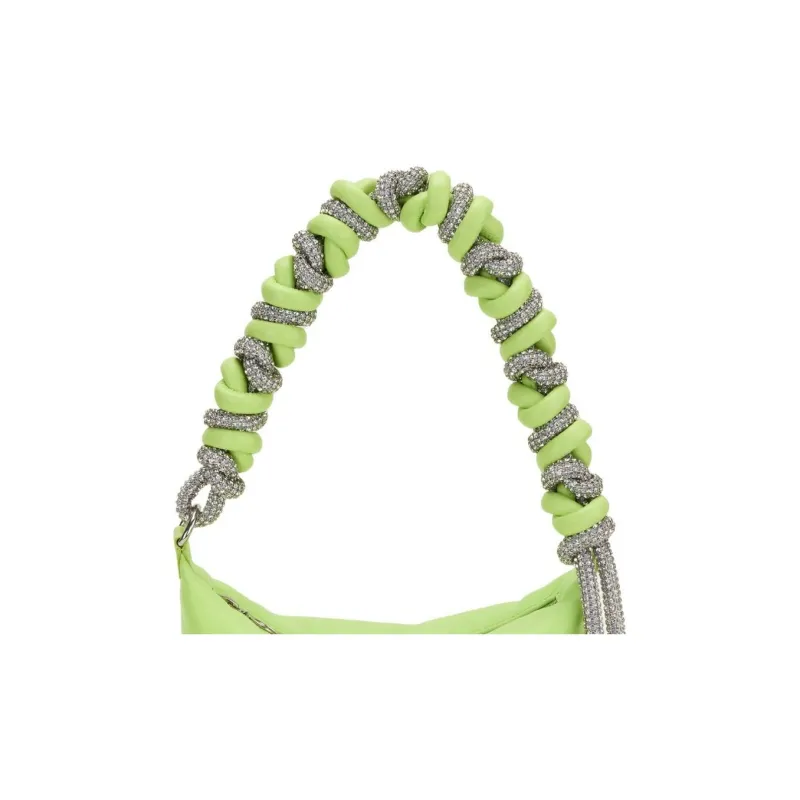 KARA Lambskin Handbag Shoulder Bag Women's Lime Green-3