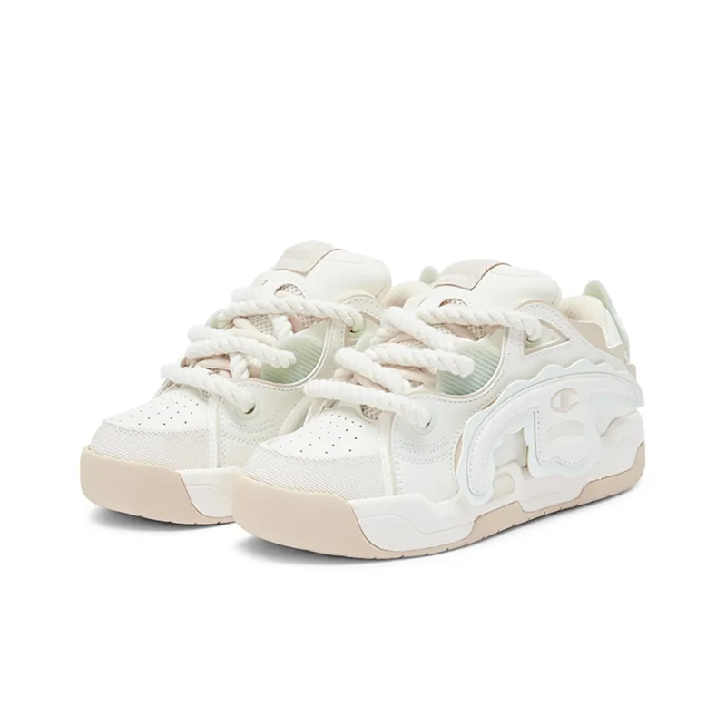 Champion TronSkateV1 Balance Low Top Skateboard Shoes Women's Beige-2