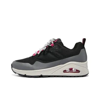 Skechers Street Slip Resistant Low Top Casual Shoes Women's Black Gray