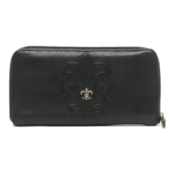 Chrome Hearts Leather Wallet Men's Black