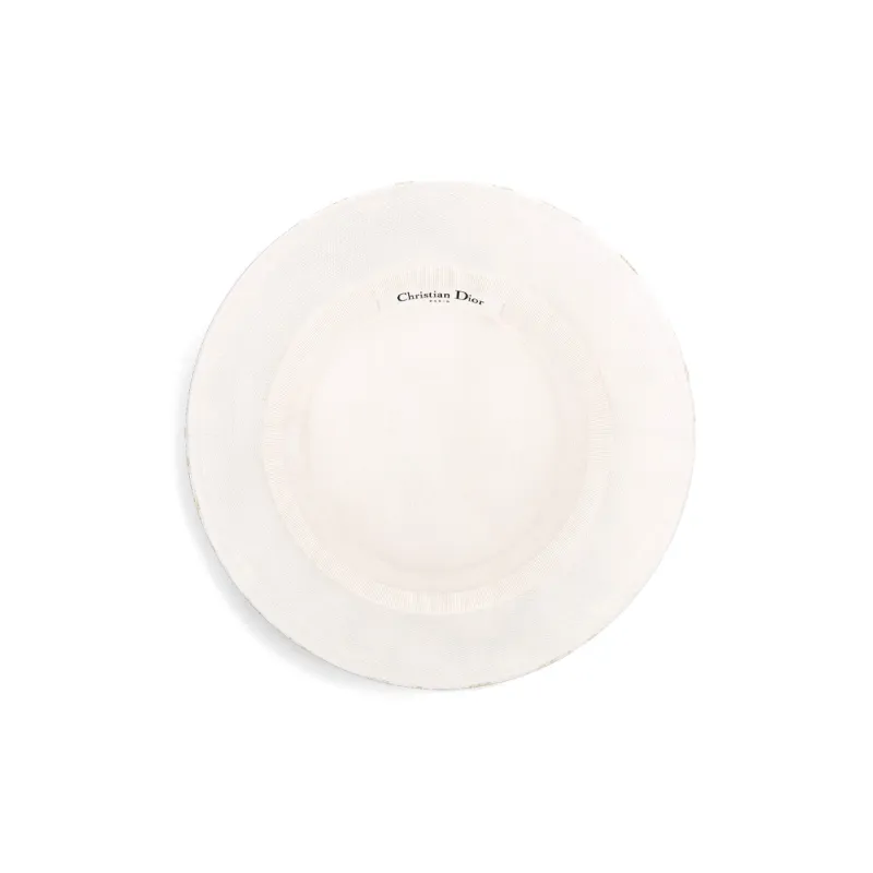 DIOR Cotton, Metal, Polyester, Polypropylene Bucket Hats Women's White-3
