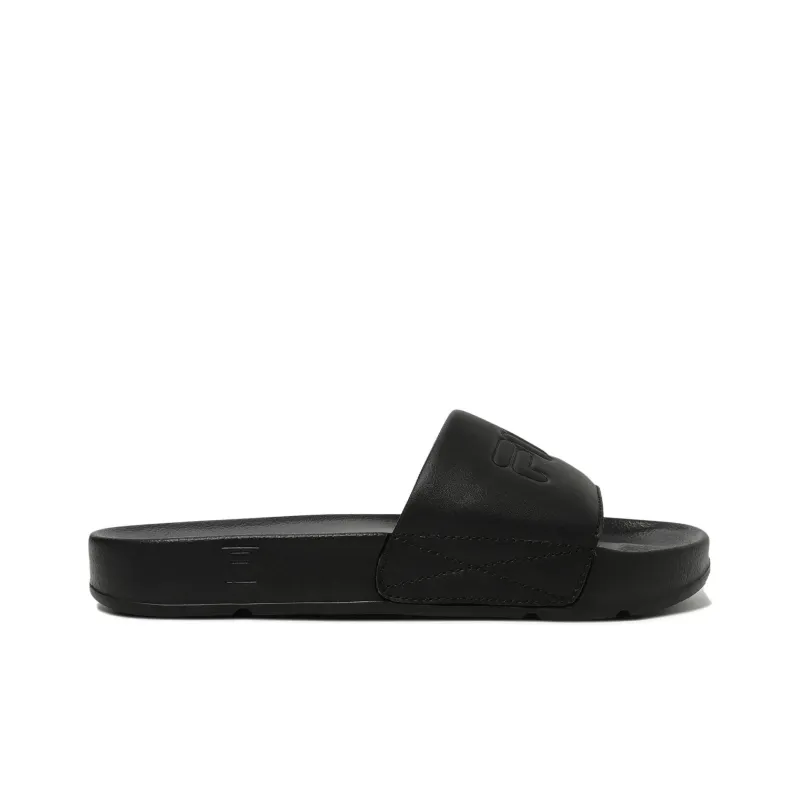 FILA DRIFTER Rubber Sole Abrasion Resistant Slide Slippers Unisex Black Korean Style-1