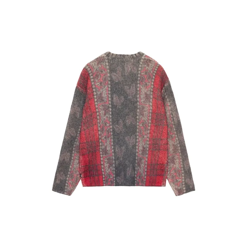 Stussy Mixed Print Alpaca Sweater-1
