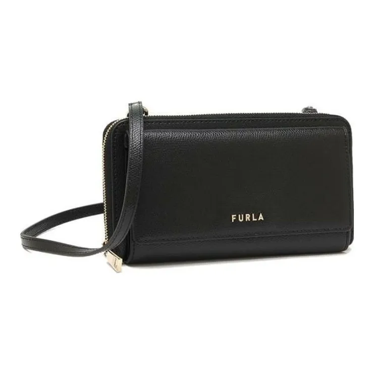 Furla Leather Crossbody Bag, Shoulder Bag Women's Black-1