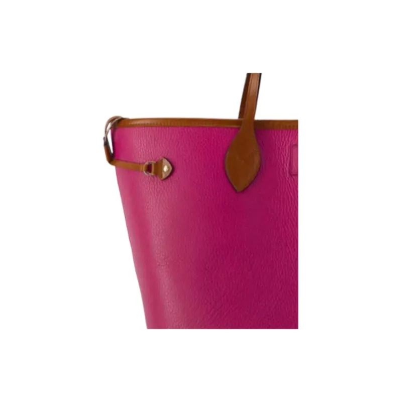 RAPPORT Grain Leather Tote Bag, Shopping Bag, Shoulder Bag, Handbag Regular Women's Pink-2