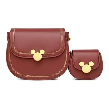 Disney Mickey Series Pu Coin Purse Shoulder Bag Women's Red