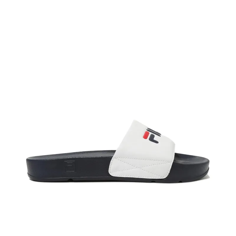 FILA DRIFTER Rubber Sole Abrasion Resistant Slide Slippers Unisex White Black Korean Style-1