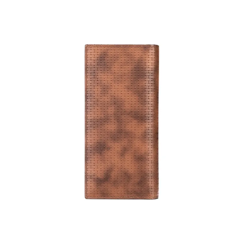 PIERRE CARDIN Cow Leather Card Holder, Wallet Regular Men's Brown/Black Gray-1