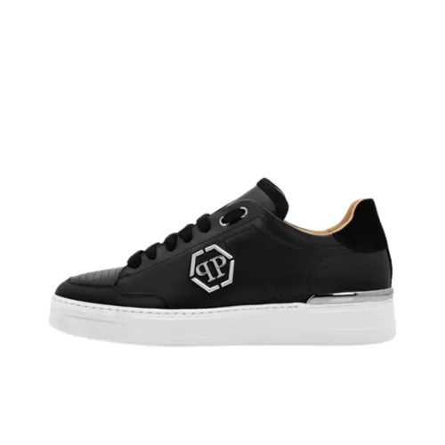 PHILIPP PLEIN Logo-print Leather Sneakers