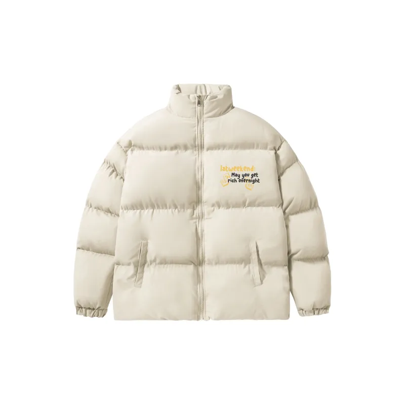 LA'T.WEEKEND Puffer Jacket Unisex Black-3