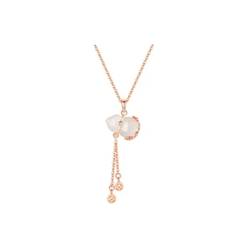 Treasure Flaws Chalcedony Jade Necklaces Women's