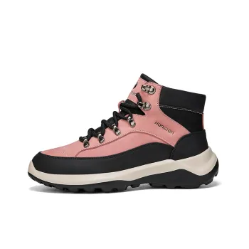 HANG TEN Cushioning Anti-Slip And Wear-Resistant Coverage Mid-Top Outdoor Shoes Women's Black Pink
