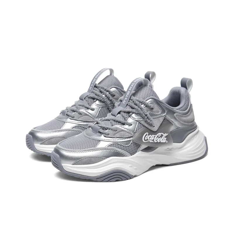 Coca Cola Wear Resistant Height Increasing Low Top Chunky Sneakers Unisex-2