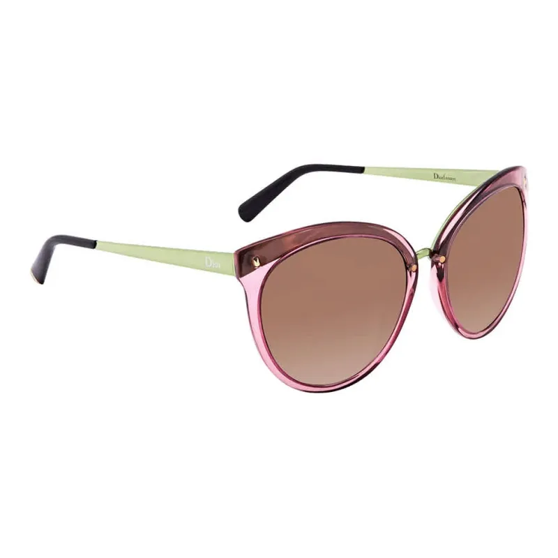 DIOR Acetate Butterfly Sunglasses Women's Green-1