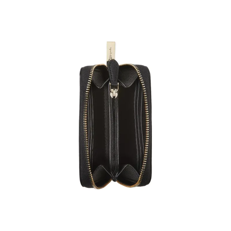 Kate Spade Darcy Cow Leather Wallets Card Holders Small Size Women's Black-2