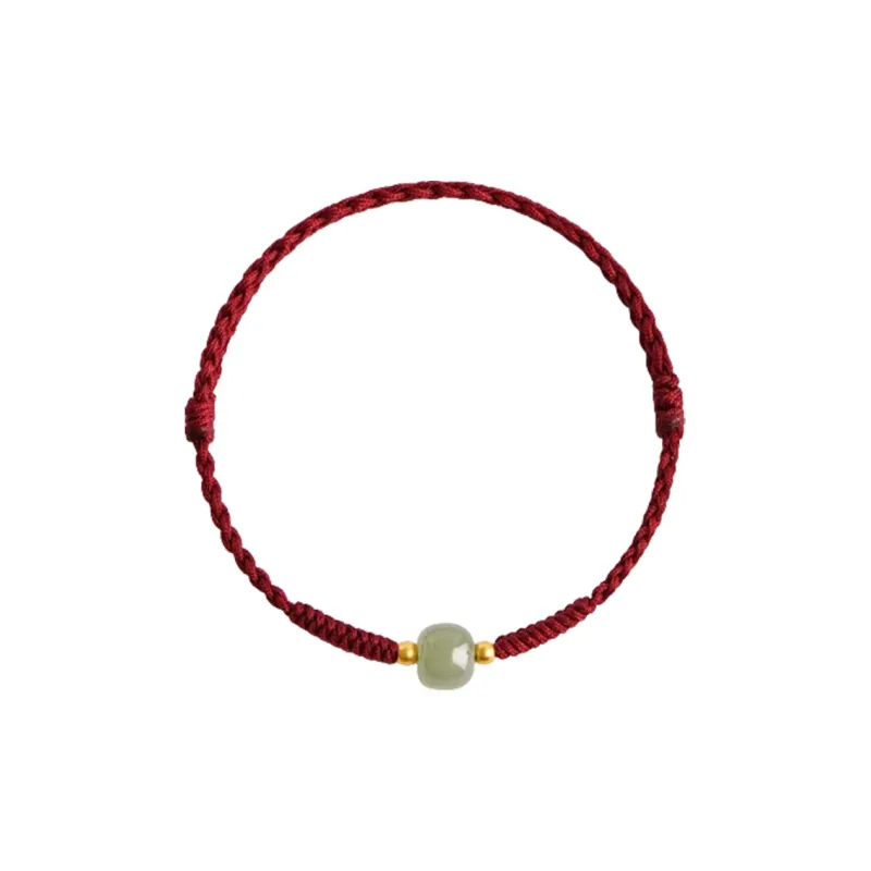 Full House Bracelets Pale Greenish White Jade Unisex-0