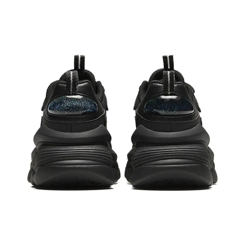 Anta Nutty Shoes Cushioning Wear Resistant Low Top Chunky Sneakers Women's Black-3